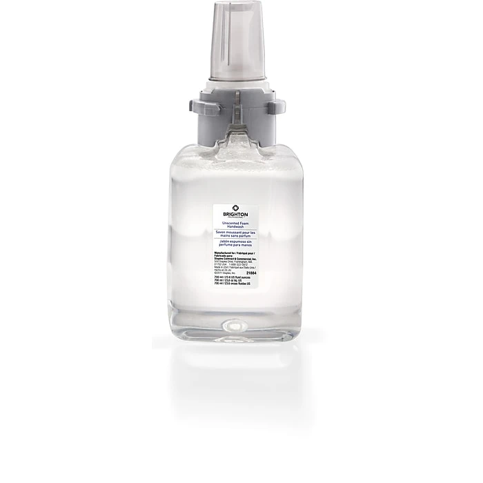 Brighton Professional™ Clear & Mild Foaming Hand Wash ADX Refills, Fragrance Free, 700 ML, 4/Ct (21884)