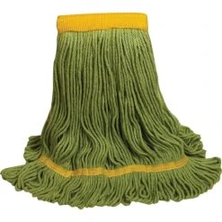 O'Dell 1400 Series Medium Recycled PET Mop Head, 5" Headband, Green (1400M/GR)