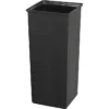 Safco Plastic Trash Can With No Lid, Black, 21 Gal. (9668)