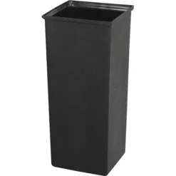 Safco Plastic Trash Can With No Lid, Black, 21 Gal. (9668)