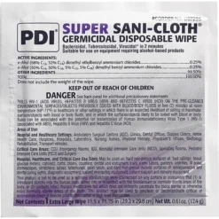 PDI Super Sani-Cloth Disinfecting Wipes, Clean Scent, 50 Wipes/Container, 3/Carton (U87295)