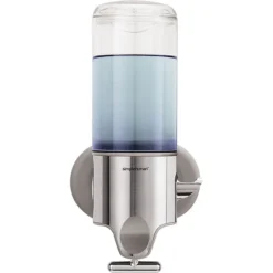 Simplehuman® Wall-Mounted Single Pump Soap Dispenser, Silver (BT1034)