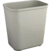 Rubbermaid Fire-Resistant Wastebasket Trash Can, Gray, 7 Gallons