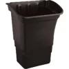 Rubbermaid® Commercial Refuse Bin, Black, 8 Gal, 2/Pack