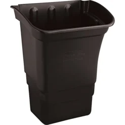 Rubbermaid® Commercial Refuse Bin, Black, 8 Gal, 2/Pack