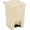 Rubbermaid® Step-On Waste Container, 12 Gallons, Beige (RCP6144BEI)