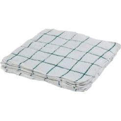 Monarch Brands Terry Dish Cloths, 12" X 12", Green, 12/Pk (DISH-GREEN)