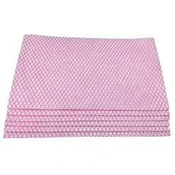 Monarch Brands Non Woven Food Service Towel, Pink & White, 200/Ct (NWW-PFSW-200)