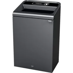Rubbermaid Configure Indoor Recycling Bin, Landfill, 23 Gallon, Stenni Gray (1961621)