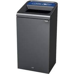 Rubbermaid Configure Indoor Recycling Bin, Mixed, 33 Gallon, Stenni Gray (1961629)
