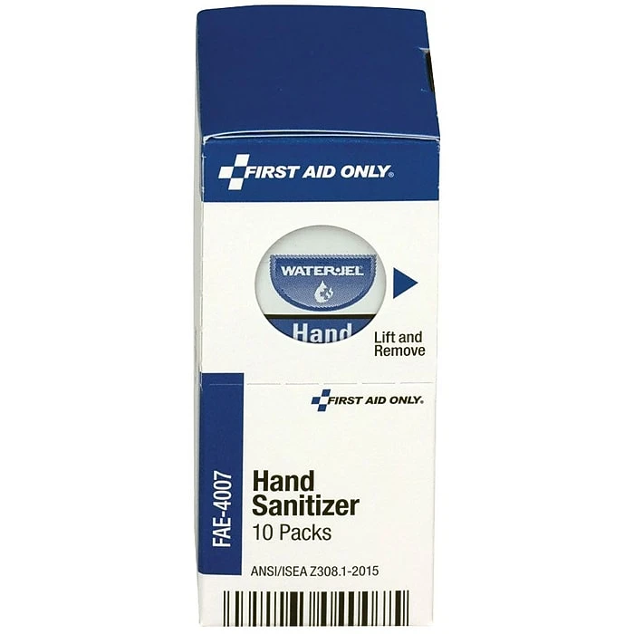 First Aid Only Antiseptic Hand Sanitizer Packets, 10/Box (FAE-4007) - Image 5
