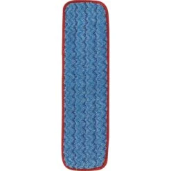 Rubbermaid Commercial Products HYGEN 18" Microfiber Mop Pad, Red, 12/Carton (FGQ41000RD00)