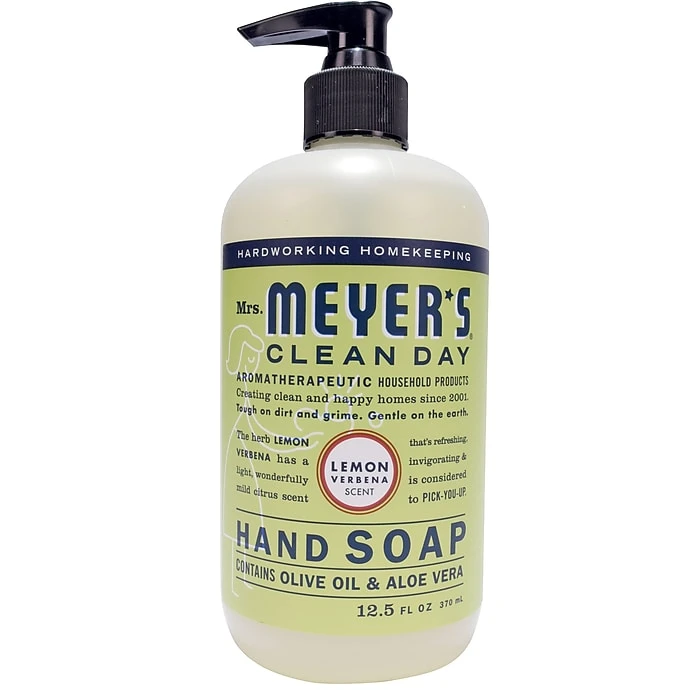 Mrs. Meyer's Clean Day Hand Soap, Lemon Verbena, 12.5 Fl Oz (651321) - Image 3