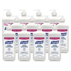 PURELL Advanced Instant Hand Sanitizer, 16 Oz Pump Bottle, 12/Pack (9636-12-P)