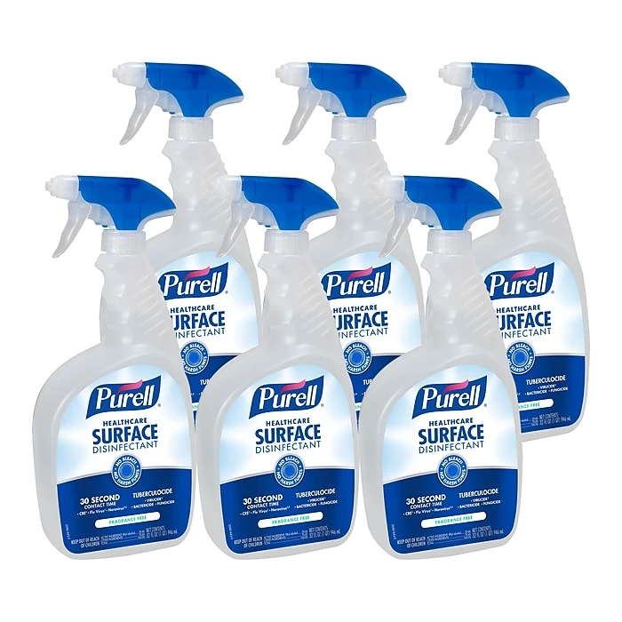Purell Healthcare Surface Disinfectant Spray, 32 Oz., 6/Carton (3340-06)