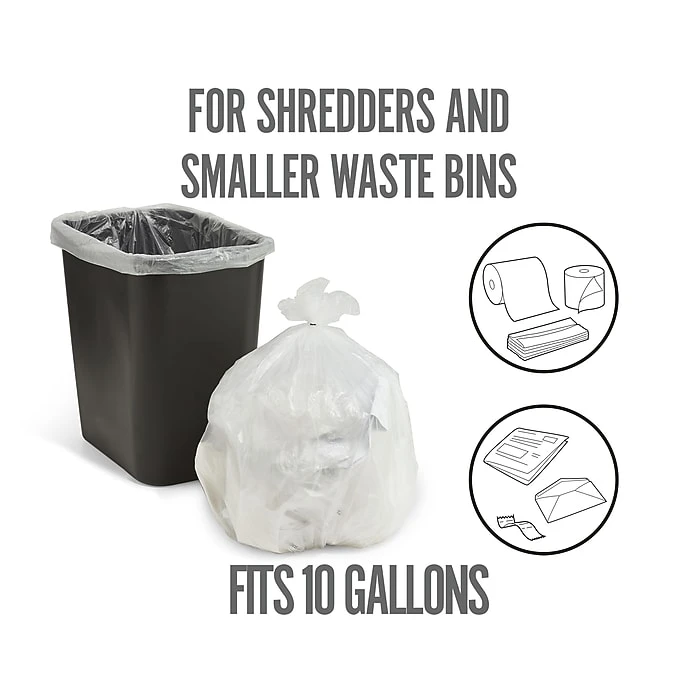 Perk™ 10 Gallon Trash Bag, .36 Mil, Clear, 300 Bags/Box (PK56746) - Image 3