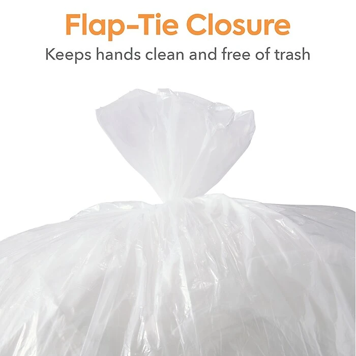 Coastwide Professional™ 12-16 Gal. Trash Bags, Low Density, 0.35 Mil, Clear, 1000/Carton (CW57405) - Image 6