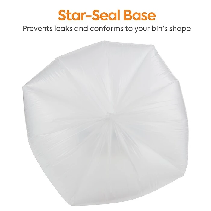 Coastwide Professional™ 12-16 Gal. Trash Bags, Low Density, 0.35 Mil, Clear, 1000/Carton (CW57405) - Image 7
