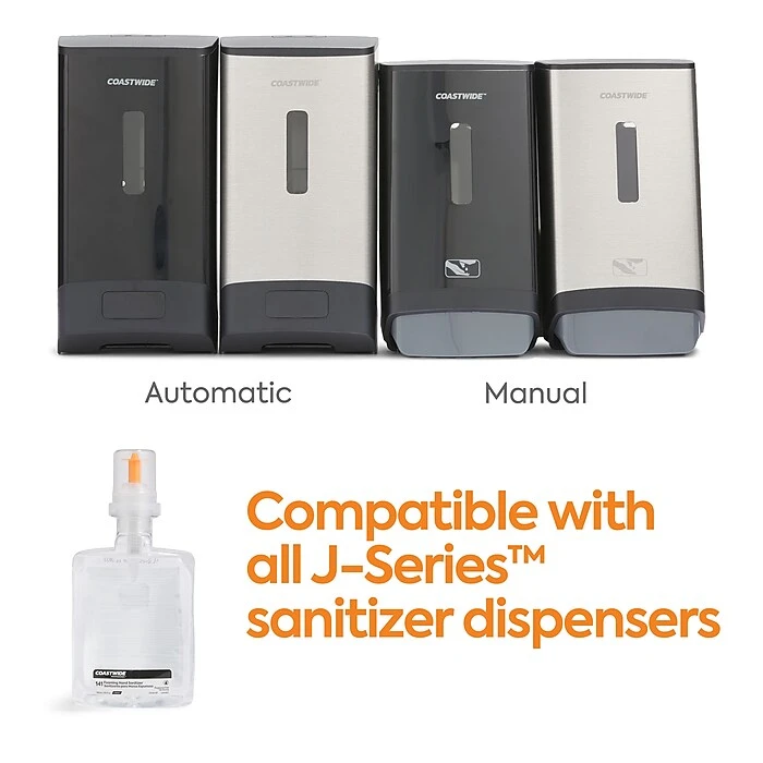 Coastwide Professional™ 70% Alcohol Foaming Hand Sanitizer Refill For J-Series, 1200 ML, 2/Carton (CWJSR-HSF) - Image 7