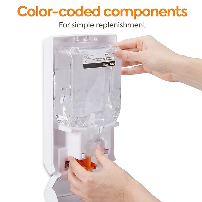 Coastwide Professional™ 70% Alcohol Foaming Hand Sanitizer Refill For J-Series, 1200 ML, 2/Carton (CWJSR-HSF) - Image 5