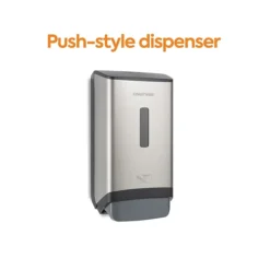 Coastwide Professional™ J-Series Wall Mounted Hand Soap Dispenser, Black/Metallic (CWJMS-S-CC)