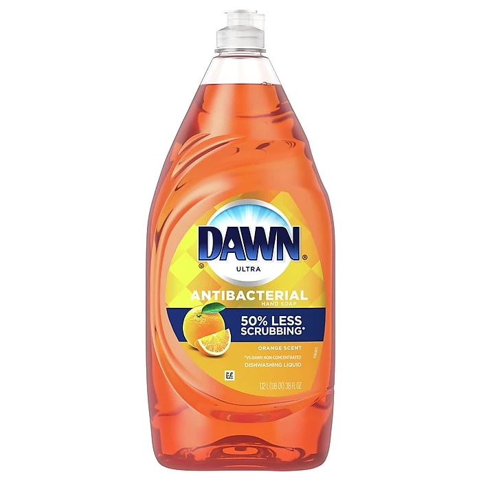 Dawn Ultra Antibacterial Liquid Dish Soap, Orange, 38 Oz. (00179/91092)
