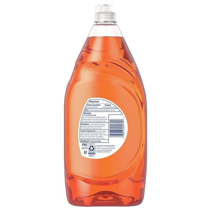 Dawn Ultra Antibacterial Liquid Dish Soap, Orange, 38 Oz. (00179/91092) - Image 2