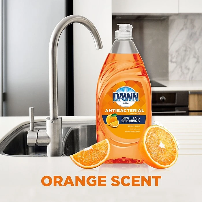 Dawn Ultra Antibacterial Liquid Dish Soap, Orange, 38 Oz. (00179/91092) - Image 6