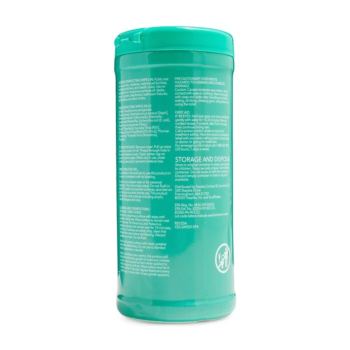 Perk™ Disinfecting Wipes, Fresh & Lemon Scent, 35 Wipes/Container, 3/Pack (PK56666) - Image 3