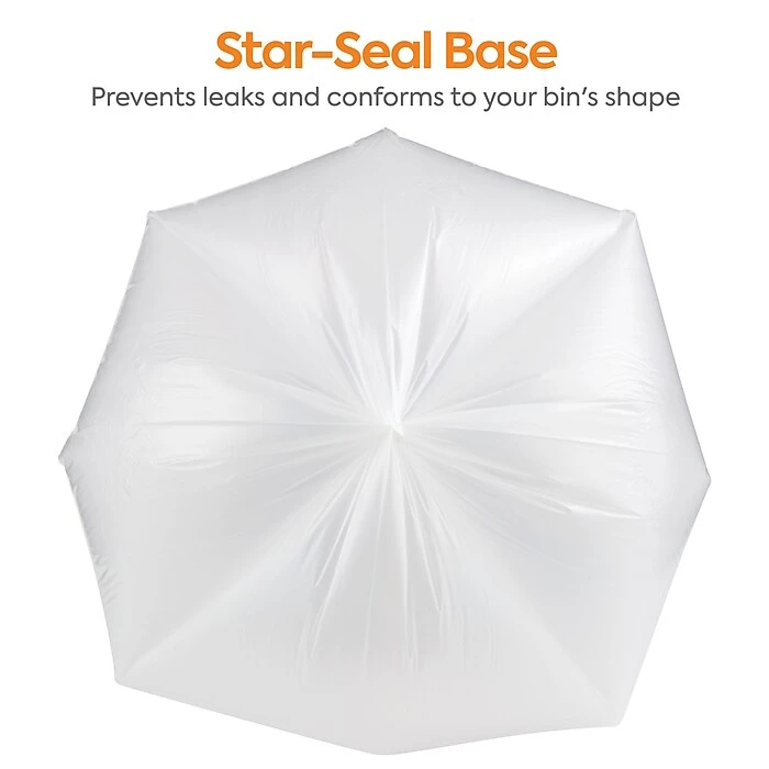 Coastwide Professional™ 55-60 Gal. Trash Bags, Low Density, 1.5 Mil, Clear, 100/Carton (CW57404) - Image 7