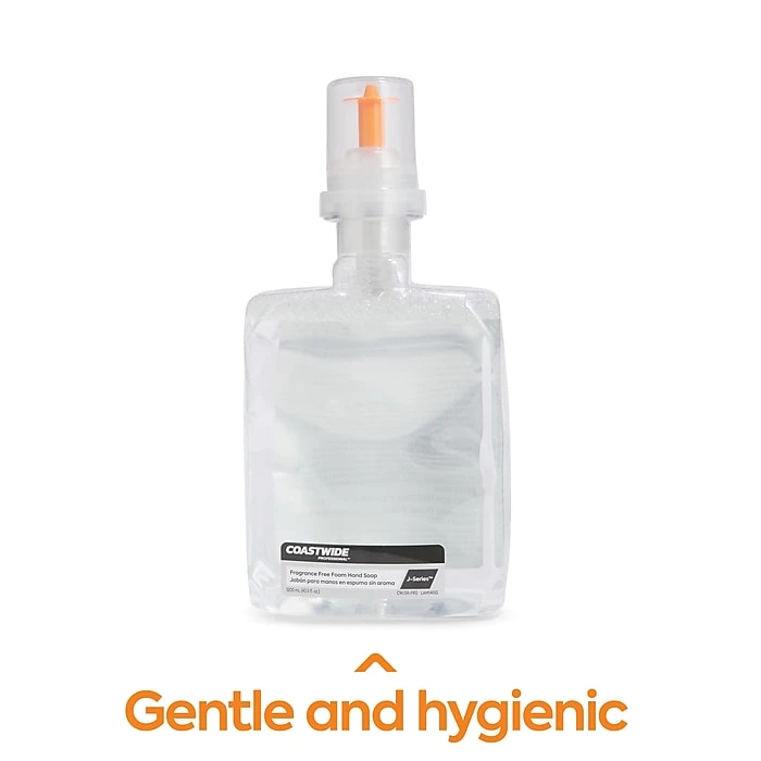 Coastwide Professional™ J-Series Foam Hand Soap, Fragrance-Free, 1200 ML, 2/Carton (CWJSR-FRG)