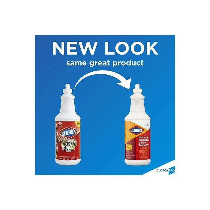 Clorox CloroxPro Disinfecting Bio Stain & Odor Remover Pull Top, 32 Oz. (31911) - Image 2