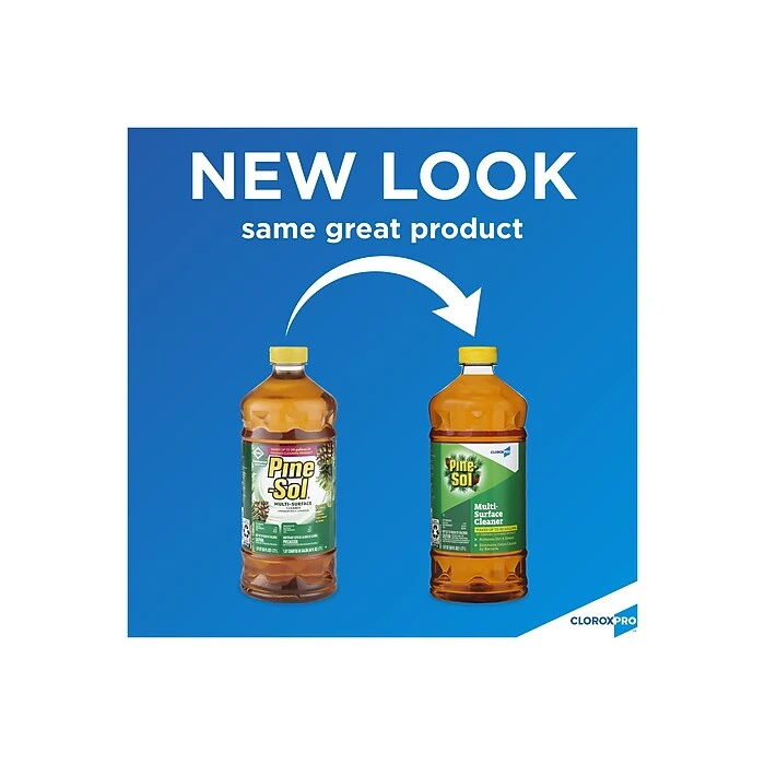 CloroxPro™ Pine-Sol® Disinfectant Multi-Surface Cleaner, Original Pine, 60 Ounces (41773) (Package May Vary) - Image 2