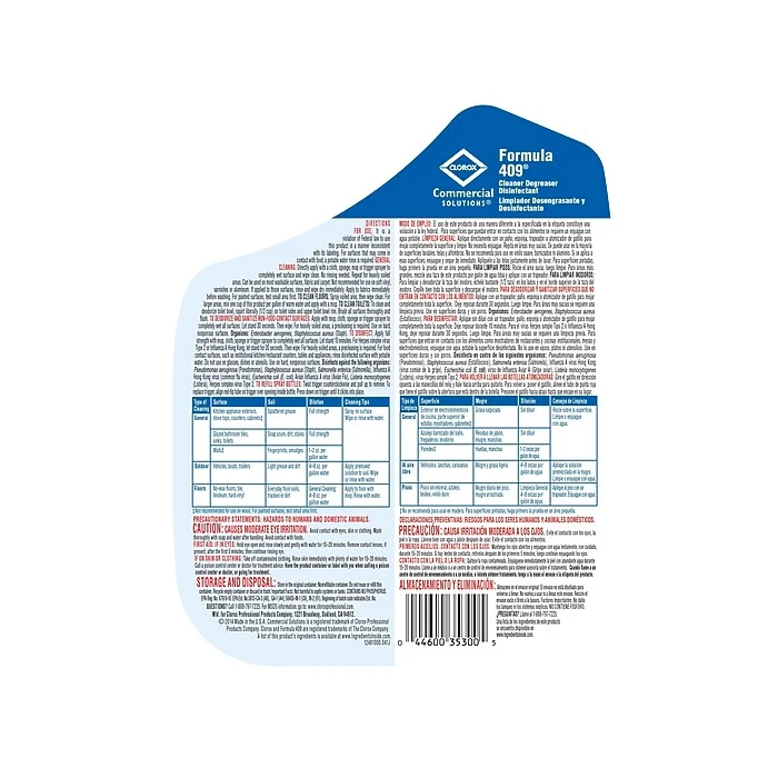 Clorox Commercial Solutions® Formula 409® Cleaner Degreaser Disinfectant Refill, 128 Ounces (35300) - Image 2