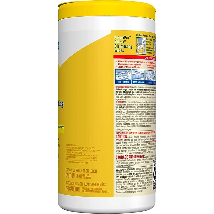 CloroxPro™ Clorox® Disinfecting Wipes, Lemon Fresh, 75 Count (15948) - Image 4
