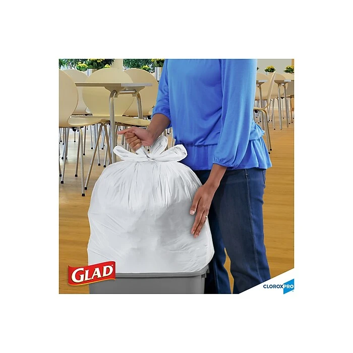 Glad® Quick-Tie® Tall Kitchen CloroxPro™ Trash Bags - 13 Gallon - 200 Count (15931) - Image 4