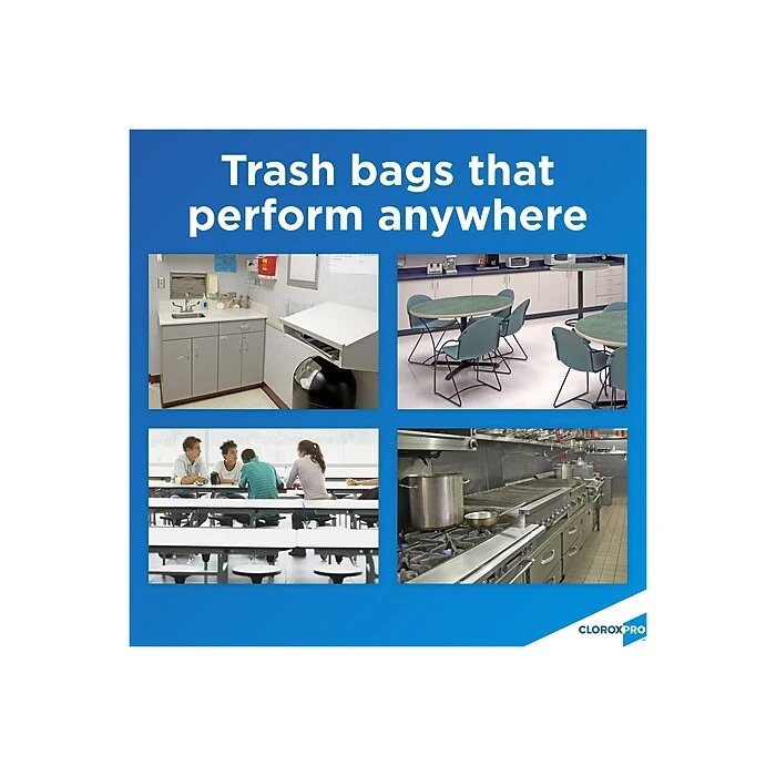 Glad® Quick-Tie® Tall Kitchen CloroxPro™ Trash Bags - 13 Gallon - 200 Count (15931) - Image 5