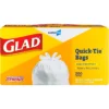 Glad® Quick-Tie® Tall Kitchen CloroxPro™ Trash Bags - 13 Gallon - 200 Count (15931)