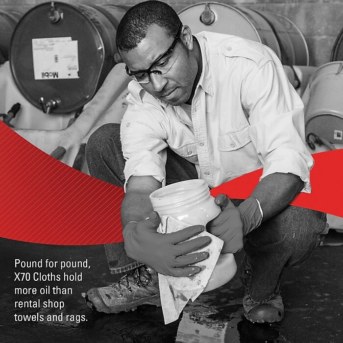 WypAll® X70 Center-Pull, 1-Ply, Cloth Paper Towels, 200/Box (55300) - Image 5