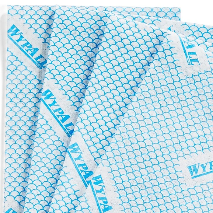 WypAll HydroKnit Heavy-Duty Fabric Foodservice Cloth, Blue, 100/Carton (51633) - Image 9