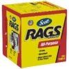 Scott Rags In A Box Fabric Wipers, White, 200 Wipers/Box, 8 Boxes/Carton (75260)
