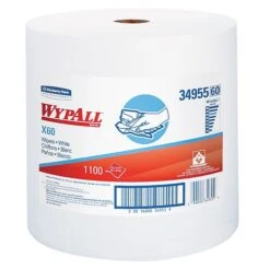 Wypall X60 Nylon Wipers, White, 1,100 Sheets/Carton (34955)