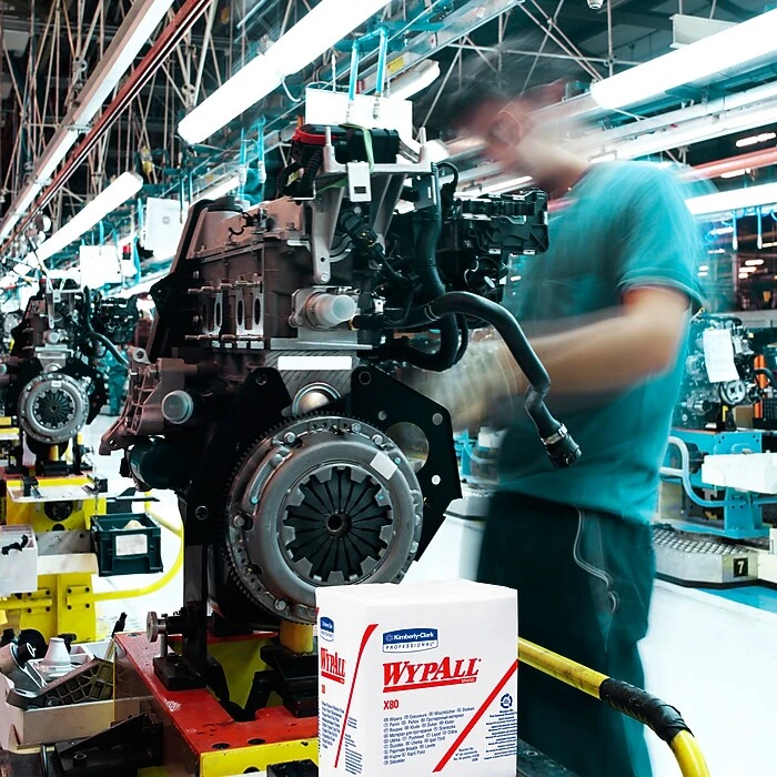 Wypall X80 Hydroknit Wipes, 1/4-Fold, 12 1/2 X 13, White, 50/Bx, 4 Boxes/Ct - Image 6