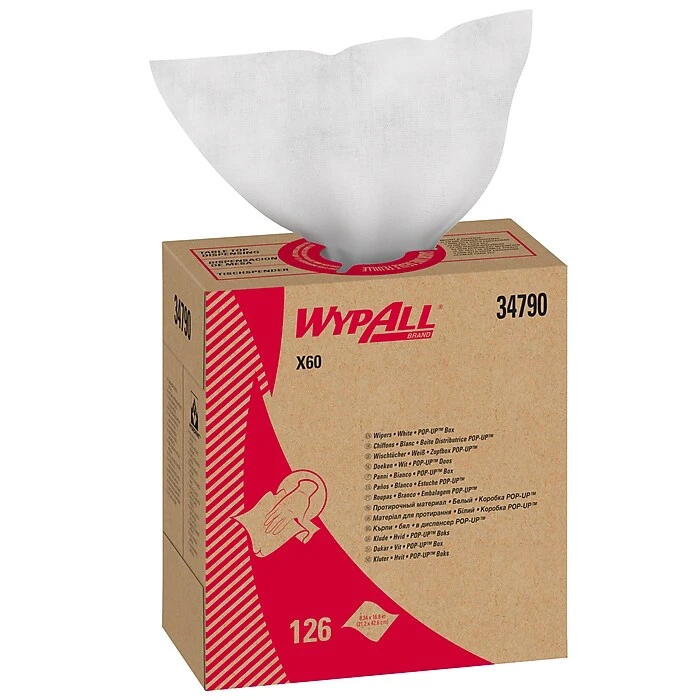 WypAll X60 Hydroknit Wipers, White, 126 Wipes/Box (34790) - Image 6