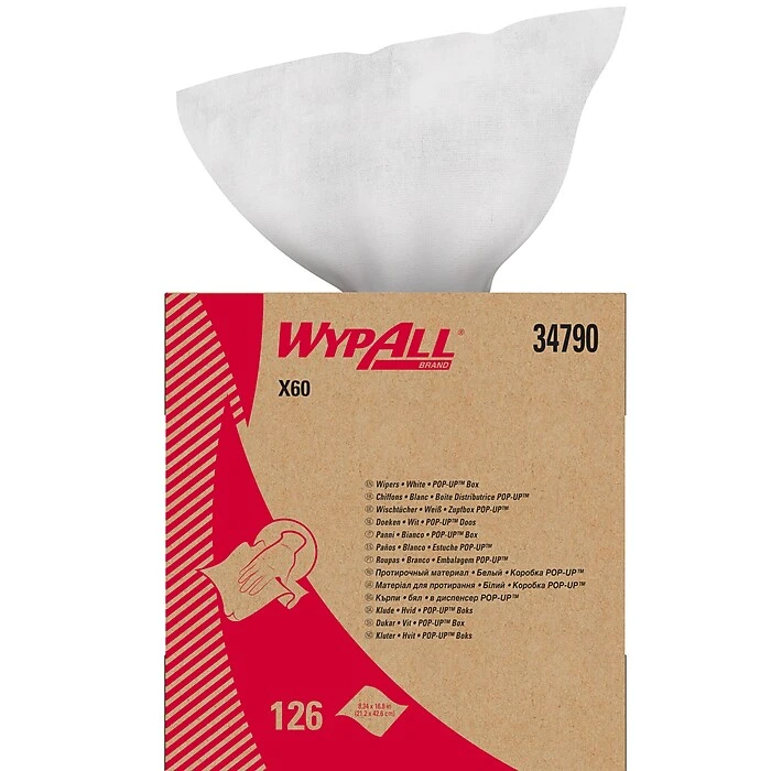 WypAll X60 Hydroknit Wipers, White, 126 Wipes/Box (34790) - Image 8