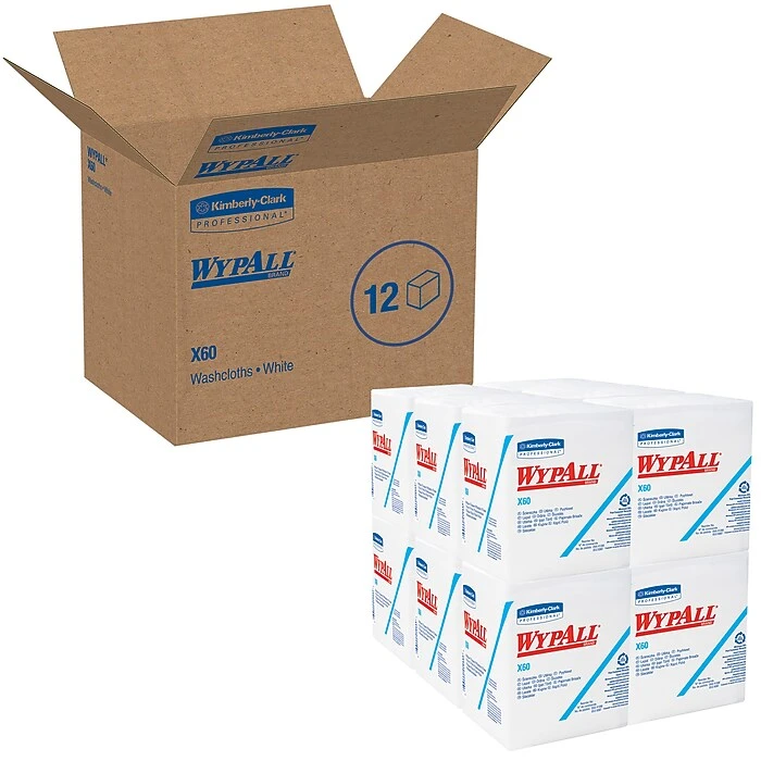WypAll X60 Nylon Wipers, White, 76 Wipers/Pack, 12 Packs/Carton (34865) - Image 3