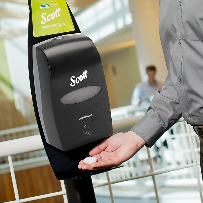 Commercial Dispensing Scott Pro Foaming Hand Sanitizer Dispenser Refills, 40.5 Oz., 2/Carton (91590) - Image 4