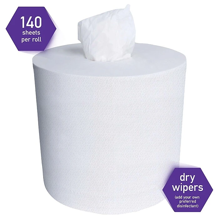Kimtech WetTask Polypropylene Wipers, White, 90/Roll, 6 Rolls/Carton (06471) - Image 3