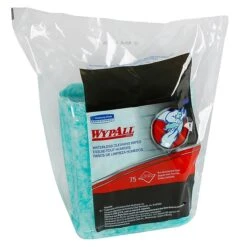WypAll* Waterless Cleaning Wipes Refills, 9.5" X 12", 6 Packs Of 75/Wipes (91367)