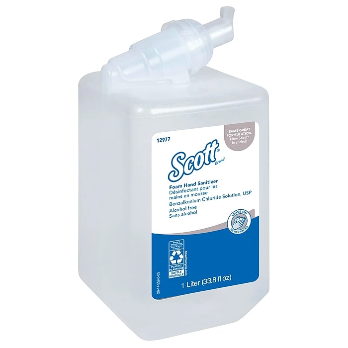 Commercial Dispensing Scott Foaming Hand Sanitizer Refill For Scott Essential Dispenser, 1000 ML., 6/Carton (12977)